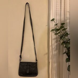 Borse in Pelle Made in Italy Gray Leather Crossbody Bag
